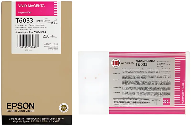 Epson C13T603300/T6033 Tintenpatrone magenta 220ml