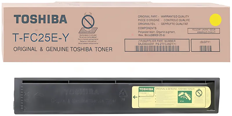 Toshiba 6AJ00000081/T-FC25EY Toner gelb, 26.800 Seiten/6%