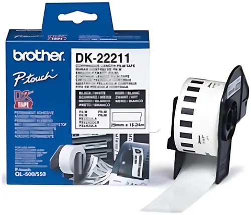 Brother DK-22211 DirectLabel Etiketten weiss Film 29mm x 15,24m