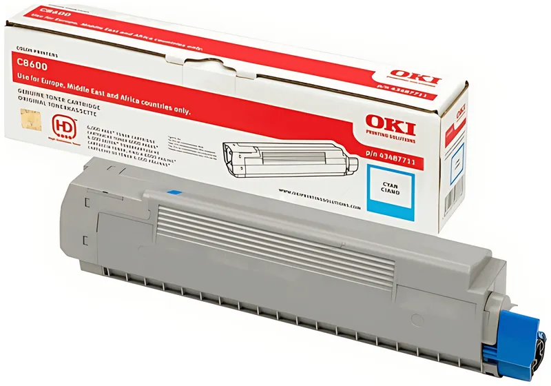 OKI 43487711 Toner cyan, 6.000 Seiten ISO/IEC 19752