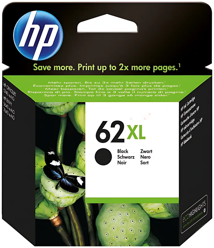 HP C2P05AE/62XL Druckkopfpatrone schwarz High-Capacity, 600 Seiten ISO/IEC 24711