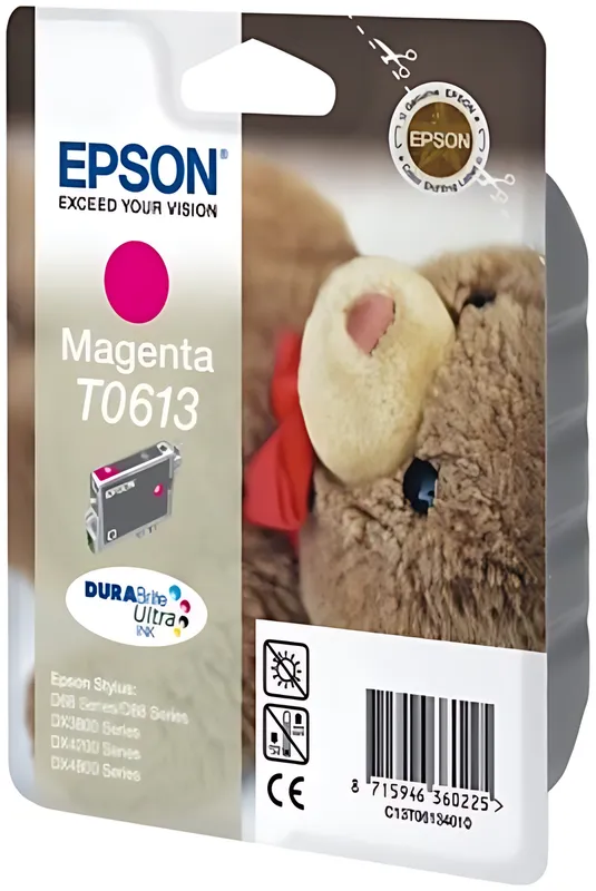 Epson C13T06134010/T0613 Tintenpatrone magenta, 250 Seiten/5% 8ml