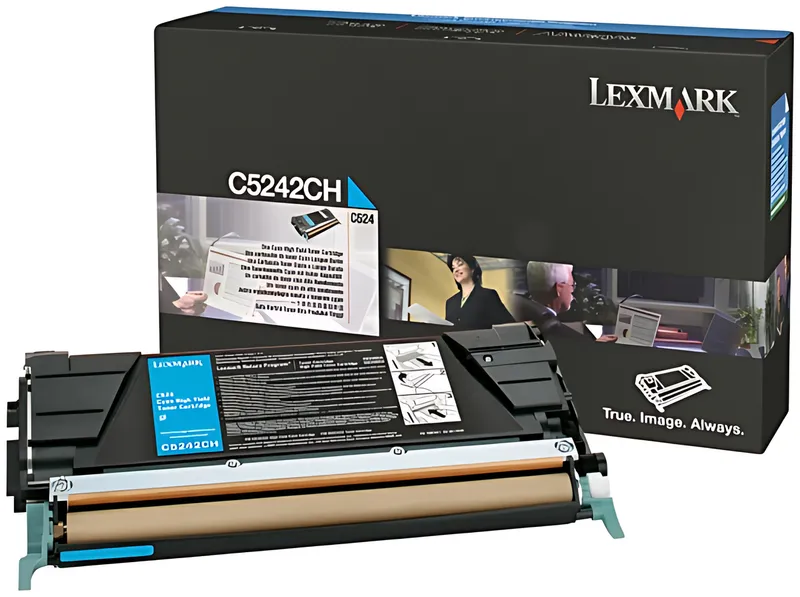 Lexmark C5242CH Toner-Kit cyan High-Capacity, 5.000 Seiten/5%