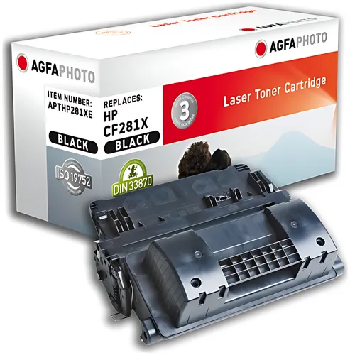 AgfaPhoto APTHP281XE Tonerkartusche schwarz, 25.000 Seiten 1000 Gramm (ersetzt HP 81X/CF281X)
