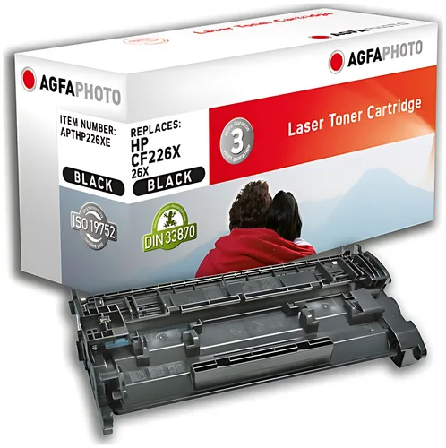 AgfaPhoto APTHP226XE Tonerkartusche, 9.000 Seiten 330 Gramm (ersetzt HP 26X/CF226X)