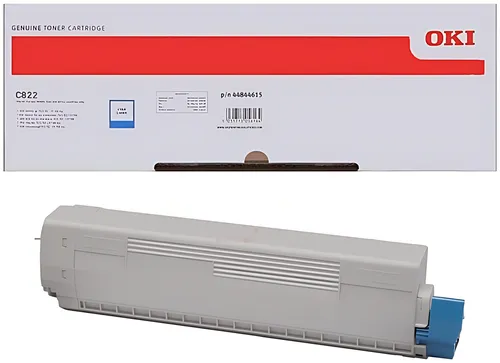 OKI 44844615 Toner-Kit cyan, 7.300 Seiten ISO/IEC 19752