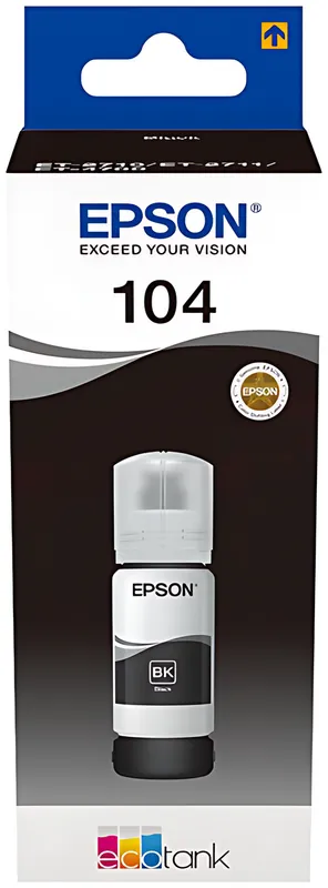 Epson C13T00P140/104 Tintenflasche schwarz, 4.500 Seiten 65ml