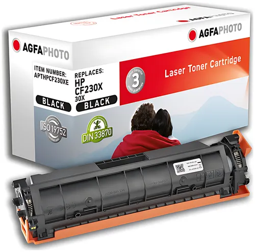 AgfaPhoto APTHPCF230XE Toner-Kit, 3.500 Seiten 140 Gramm (ersetzt HP 30X/CF230X)