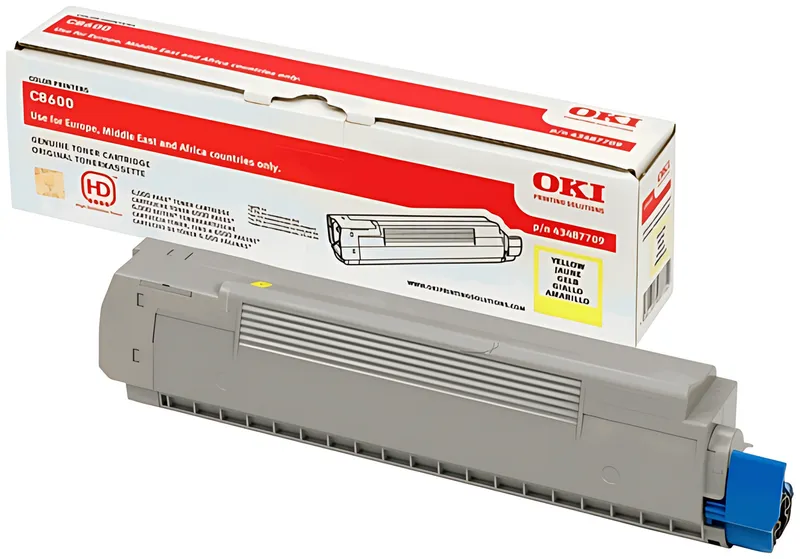 OKI 43487709 Toner gelb, 6.000 Seiten/5%