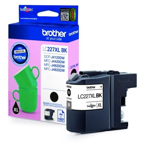 Brother LC-227XLBK Tintenpatrone schwarz, 1.200 Seiten ISO/IEC 24711 25ml