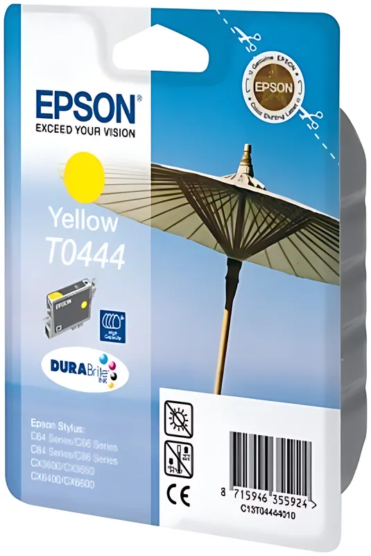 Epson C13T04444010/T0444 Tintenpatrone gelb, 420 Seiten/5% 13ml
