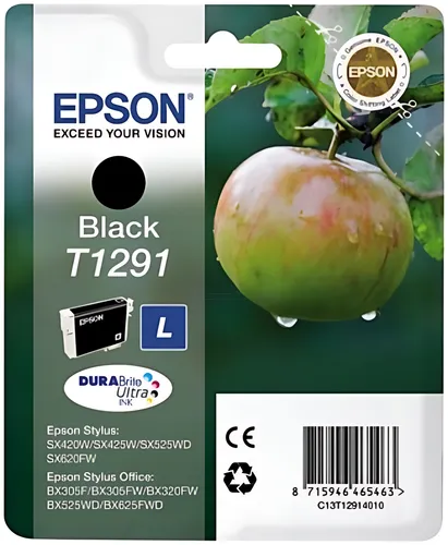 Epson C13T12914012/T1291 Tintenpatrone schwarz, 380 Seiten ISO/IEC 19752 11,2ml