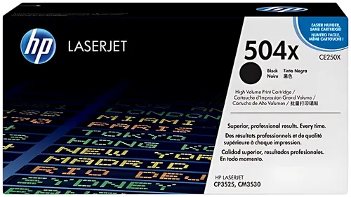 HP CE250X/504X Tonerkartusche schwarz High-Capacity, 10.500 Seiten ISO/IEC 19798