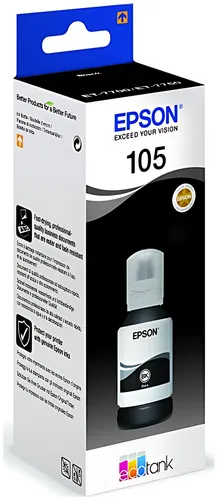 Epson C13T00Q140/105 Tintenflasche schwarz, 8.000 Seiten 3400 Fotos 140ml