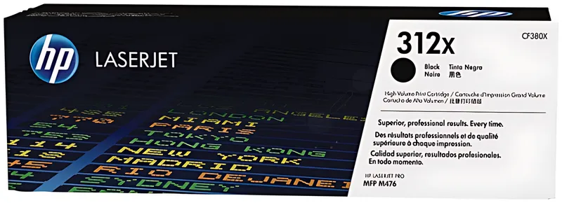 HP CF380X/312X Tonerkartusche schwarz, 4.400 Seiten ISO/IEC 19798