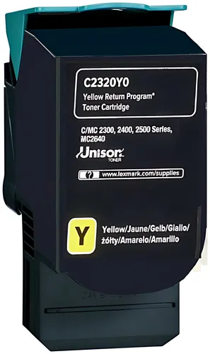 Lexmark C232HY0 Toner-Kit gelb return program, 2.300 Seiten ISO/IEC 19752