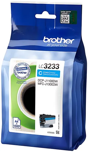 Brother LC-3233C Tintenpatrone cyan, 1.500 Seiten