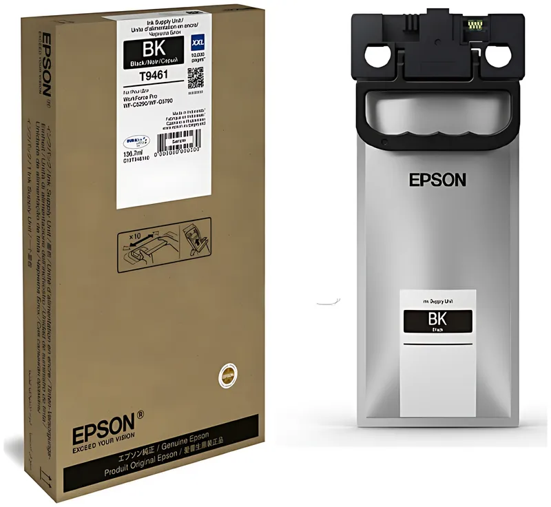Epson C13T946140/T9461 Tintenpatrone schwarz extra High-Capacity, 10.000 Seiten 136,7ml