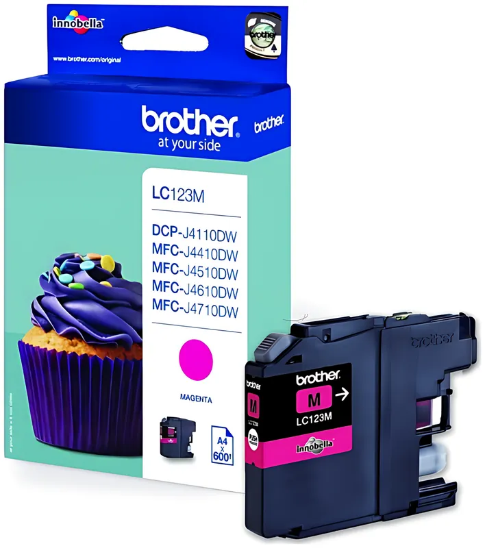 Brother LC-123M Tintenpatrone magenta, 600 Seiten ISO/IEC 24711 5,9ml