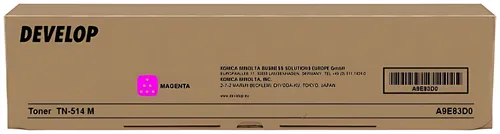 Develop A9E83D0/TN-514M Toner magenta, 26.000 Seiten/5%