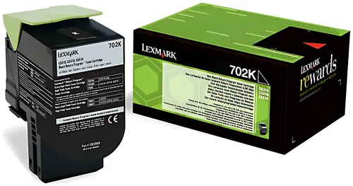 Lexmark 70C20K0/702K Toner-Kit schwarz return program, 1.000 Seiten ISO/IEC 19798