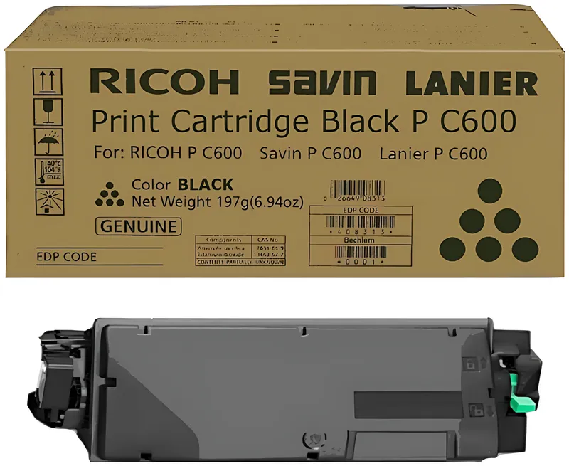 Ricoh 408314/PC600 Toner-Kit schwarz, 17.000 Seiten ISO/IEC 19752