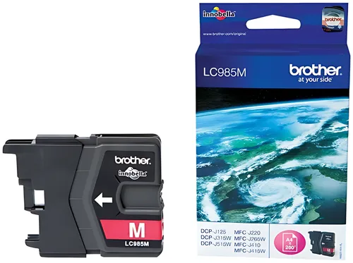 Brother LC-985M Tintenpatrone magenta, 260 Seiten ISO/IEC 24711 4.8ml