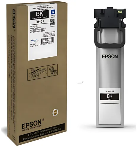 Epson C13T945140/T9451 Tintenpatrone schwarz High-Capacity, 5.000 Seiten 65ml