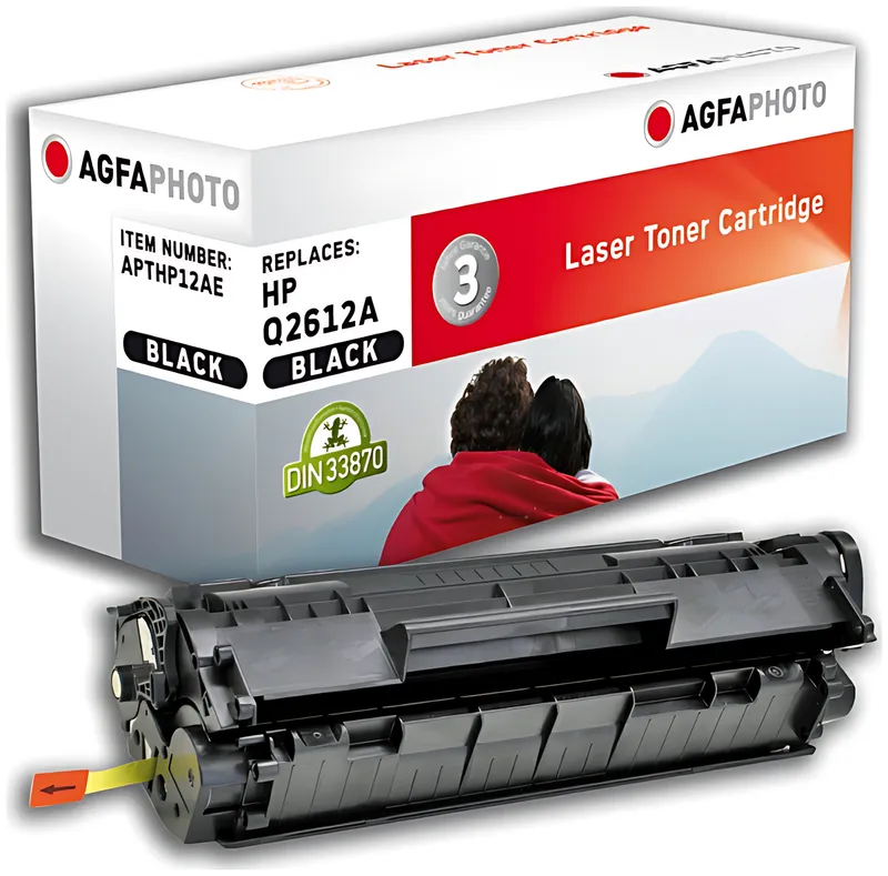 AgfaPhoto APTHP12AE Tonerkartusche schwarz, 2.000 Seiten 95 Gramm (ersetzt HP 12A/Q2612A)