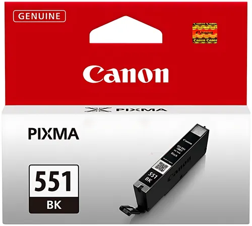 Canon 6508B001/CLI-551BK Tintenpatrone schwarz, 1.795 Seiten ISO/IEC 24711 376 Fotos 7ml