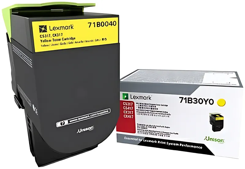 Lexmark 71B0040 Toner-Kit gelb, 2.300 Seiten ISO/IEC 19752