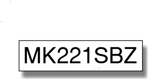 Brother MK-221SBZ DirectLabel schwarz auf weiss 9mm x 4m