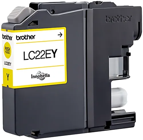 Brother LC-22EY Tintenpatrone gelb, 1.200 Seiten ISO/IEC 24711 11,8ml