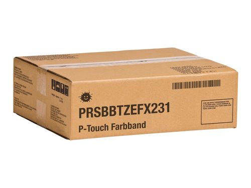 Kompatibel PRSBBTZEFX231 DirectLabel schwarz auf weiss Laminat (ersetzt Brother TZEFX231)