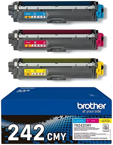 Brother TN-242CMY Toner MultiPack C,M,Y, 3x1.400 Seiten ISO/IEC 19798 VE=3