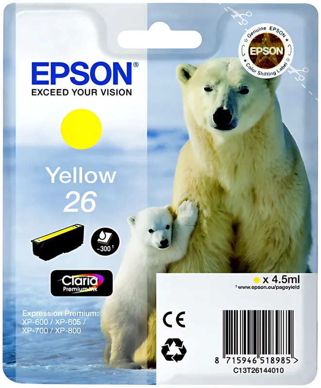Epson 26 Tintenpatrone gelb
