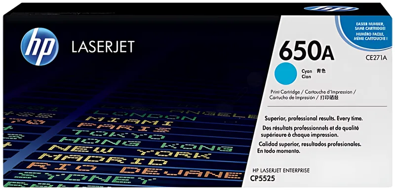 HP 650A Cyan Toner