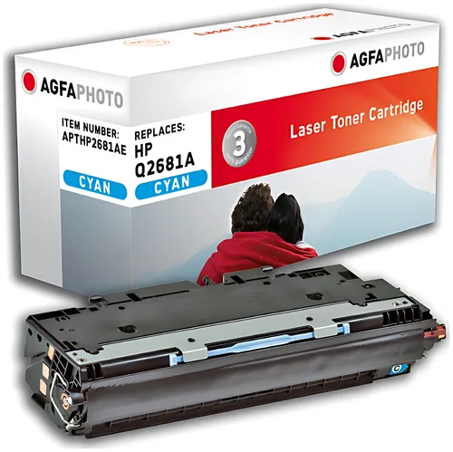 AgfaPhoto APTHP2681AE Tonerkartusche cyan, 6.000 Seiten 150 Gramm (ersetzt HP 311A/Q2681A)