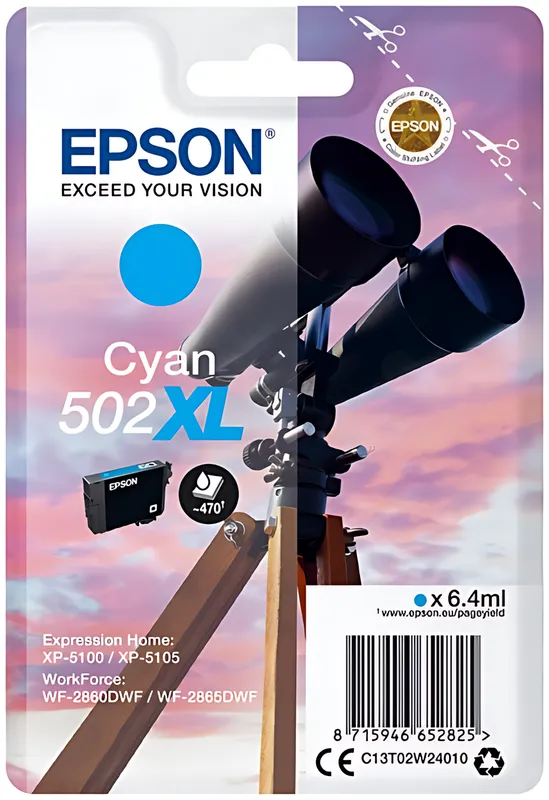 Epson 502XL cyan Tintenpatrone