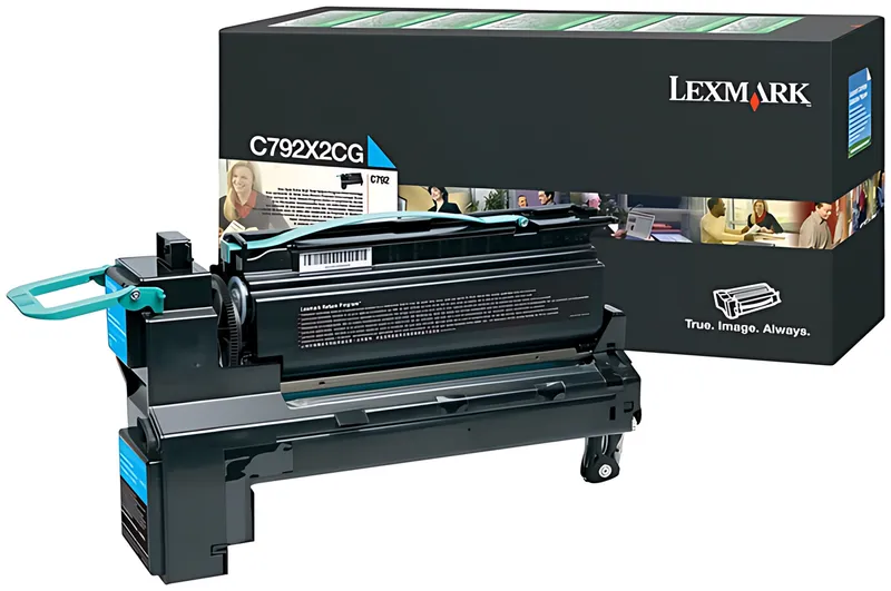Lexmark C792X2CG Tonerkartusche cyan extra High-Capacity, 20.000 Seiten/5%
