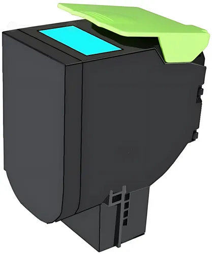 Kompatibel PRTL80C20C0 Toner-Kit cyan, 1.000 Seiten (ersetzt Lexmark 802C)