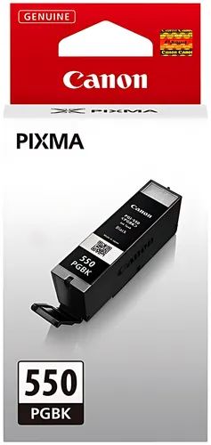 Canon 6496B001/PGI-550PGBK Tintenpatrone schwarz pigmentiert, 300 Seiten ISO/IEC 24711 2425 Fotos 15ml