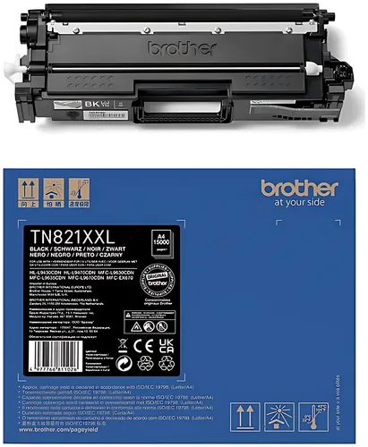Brother TN-821XXLBK Toner-Kit schwarz High-Capacity, 15.000 Seiten ISO/IEC 19752