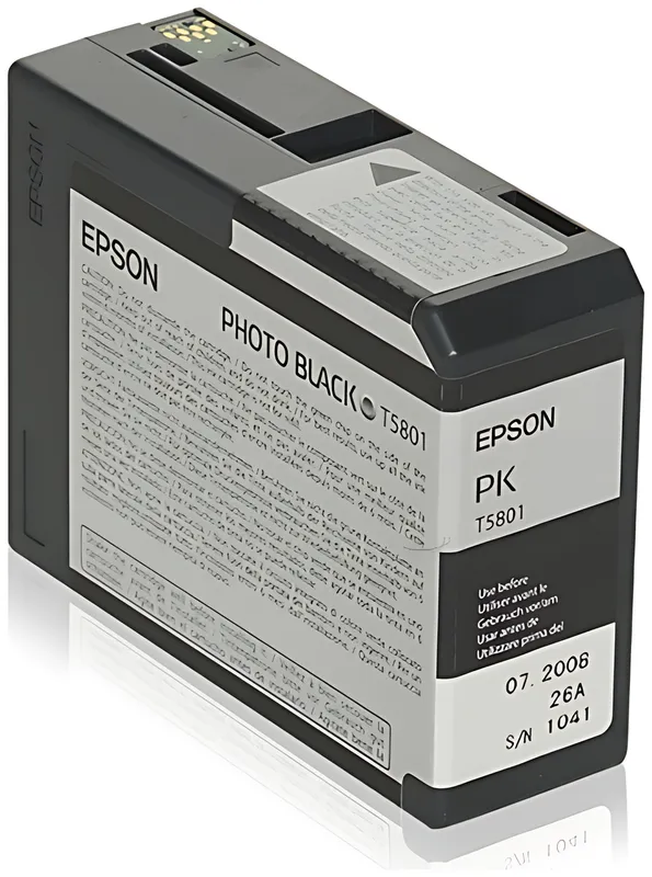 Epson C13T580100/T5801 Tintenpatrone schwarz foto 80ml