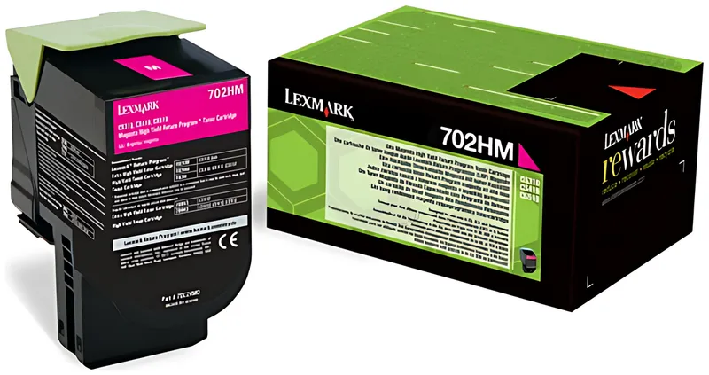 Lexmark 70C2HM0/702HM Toner-Kit magenta return program, 3.000 Seiten ISO/IEC 19798
