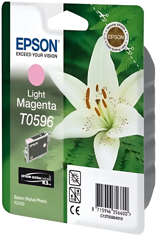 Epson C13T05964010/T0596 Tintenpatrone magenta hell, 520 Seiten 13ml