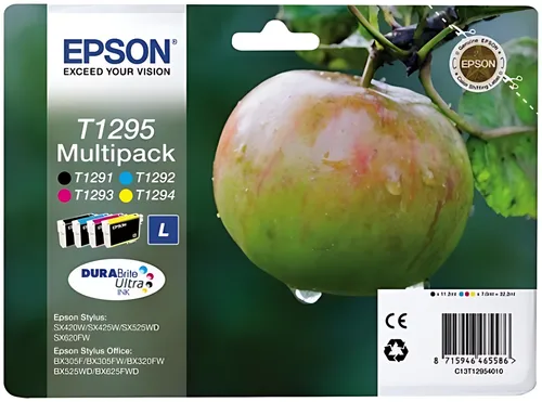 Epson C13T12954012/T1295 Tintenpatrone MultiPack Bk,C,M,Y 11,2 ml + 3x7 ml VE=4