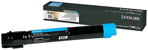 Lexmark X950X2CG Toner cyan extra High-Capacity, 22.000 Seiten ISO/IEC 19752