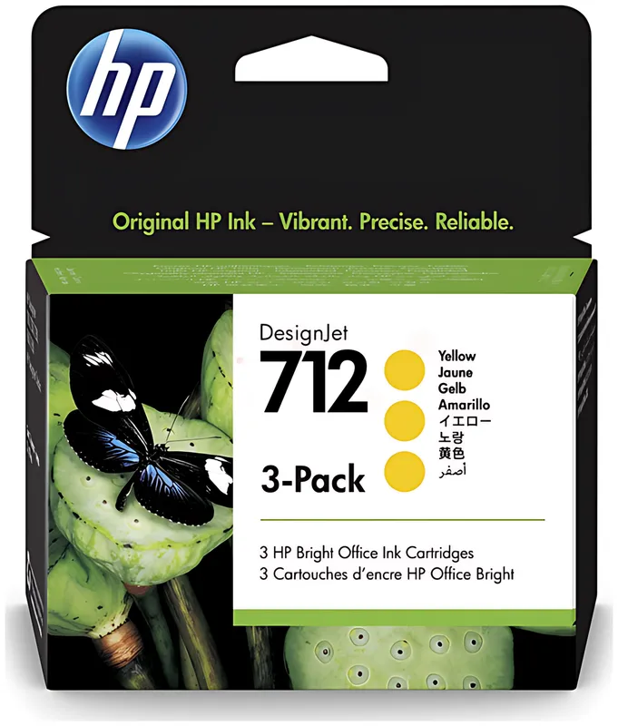 HP 3ED79A/712 Tintenpatrone gelb MultiPack 29ml VE=3