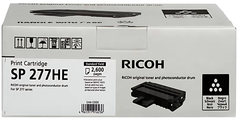 Ricoh 408160/TYPE SP277HE Toner-Kit, 2.600 Seiten ISO/IEC 19752